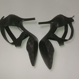 💖E Angiolini Coadi Houndstooth Cross Stp Pumps